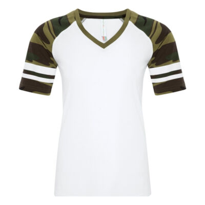 ATC&TRADE; EUROSPUN&REG; RING SPUN BASEBALL LADIES' TEE ATC0822L Thumbnail