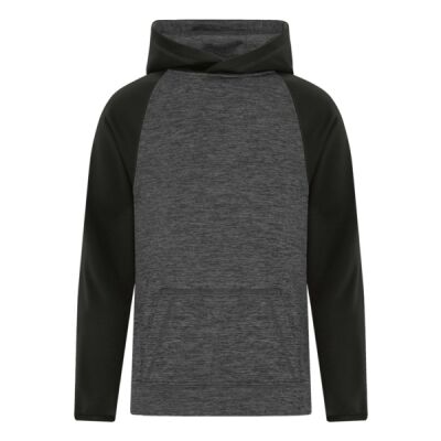 ATC&TRADE; DYNAMIC HEATHER FLEECE TWO TONE HOODED YOUTH SWEATSHIRT Y2047 Thumbnail
