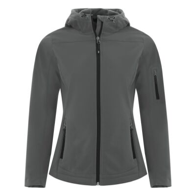 COAL HARBOUR&REG; ESSENTIAL HOODED STRETCH SOFT SHELL LADIES' JACKET L7605 Thumbnail